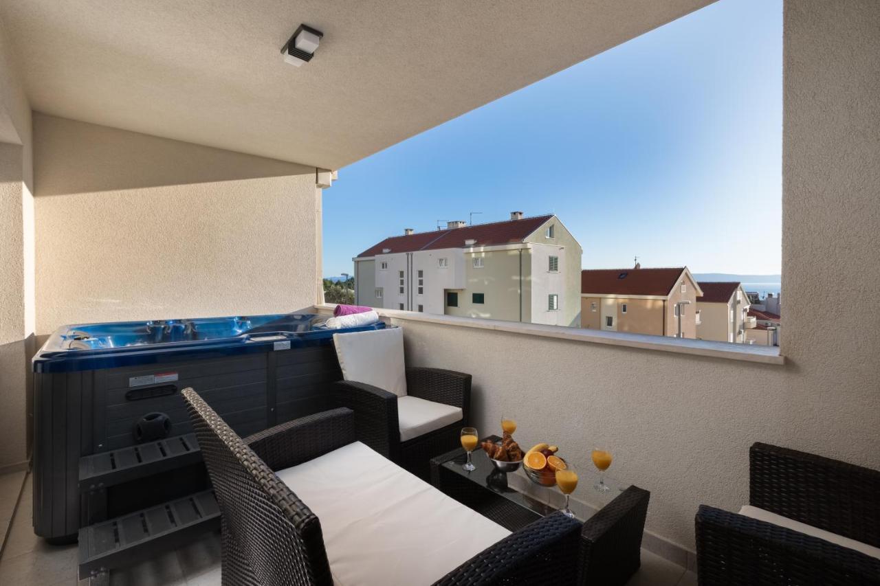 Luxury Apartman Sky With Sea View And Whirlpool Makarska Exterior foto