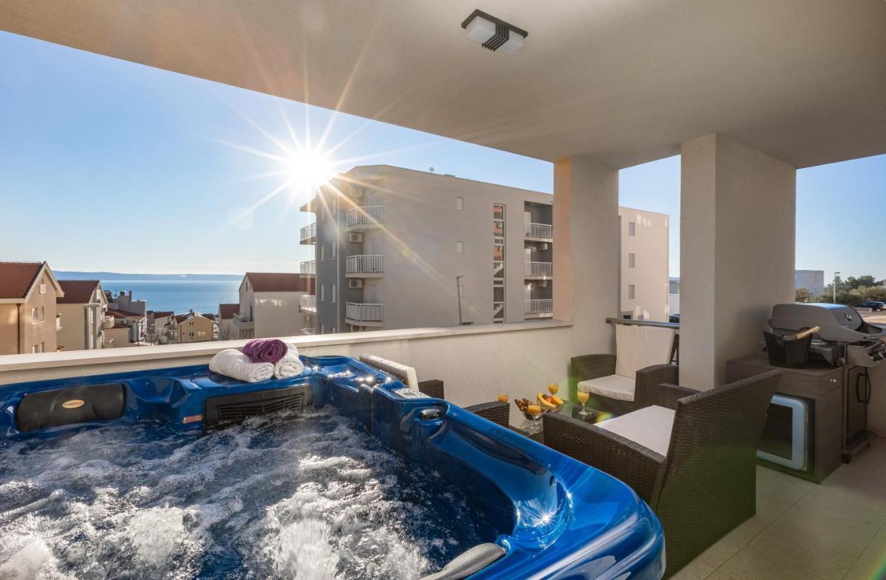 Luxury Apartman Sky With Sea View And Whirlpool Makarska Exterior foto