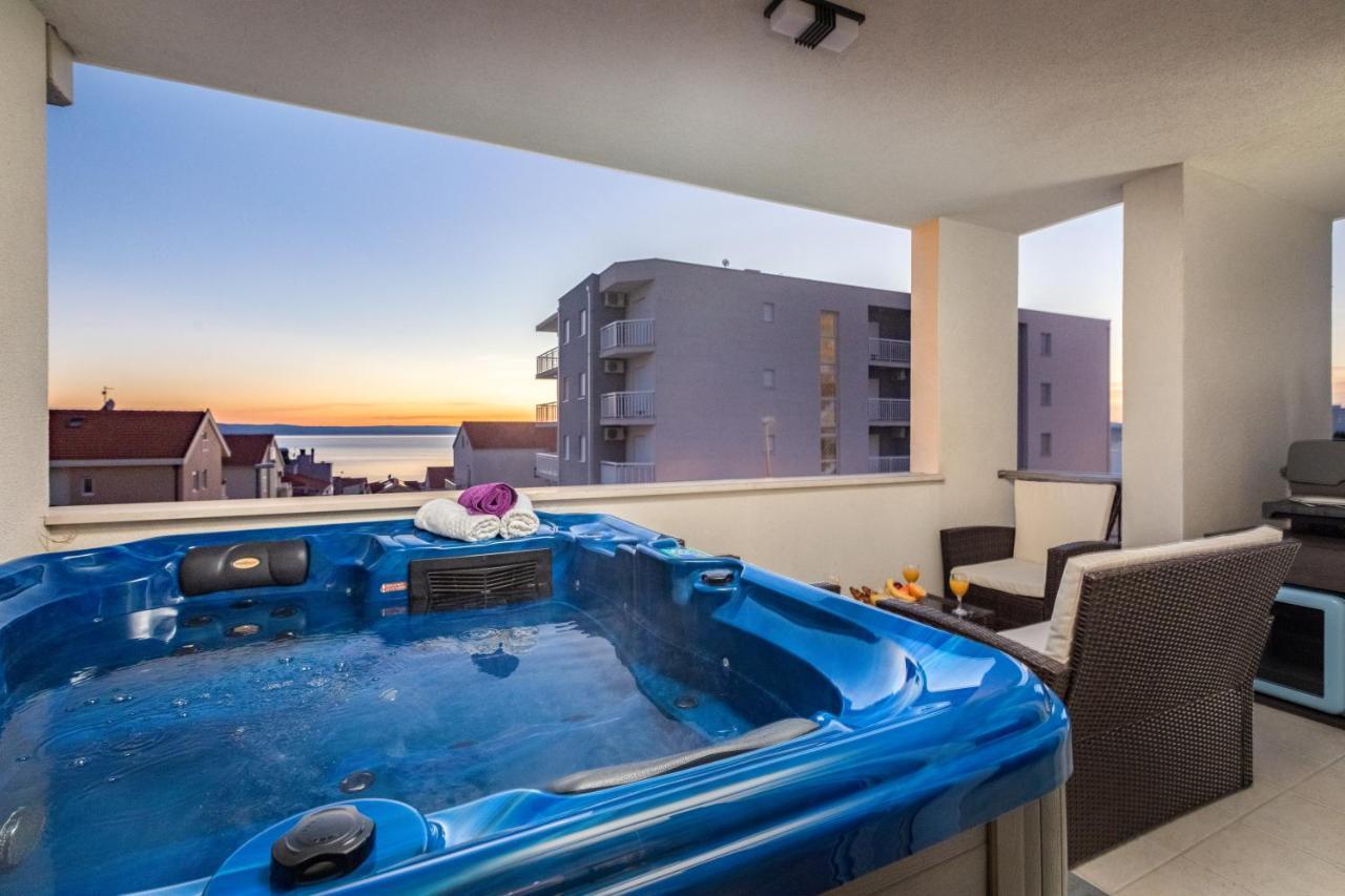 Luxury Apartman Sky With Sea View And Whirlpool Makarska Exterior foto