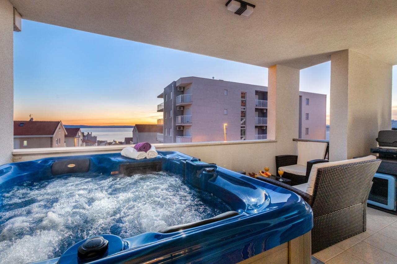 Luxury Apartman Sky With Sea View And Whirlpool Makarska Exterior foto